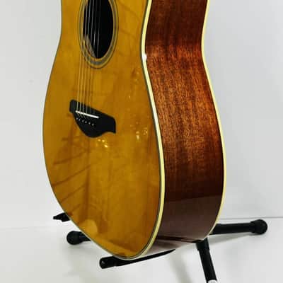 Yamaha FG-TA TransAcoustic Dreadnought 2010s - Vintage Tint image 4