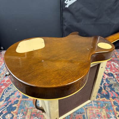 *Video* Aria Pro II Les Paul Gold Top Model LS600 Slab Mahogany - 1980 image 16