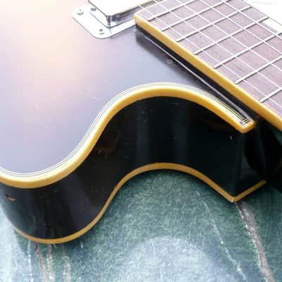 Teisco EP-8 1960's 2 Tone Sunburst Hollow Body Guitar image 7