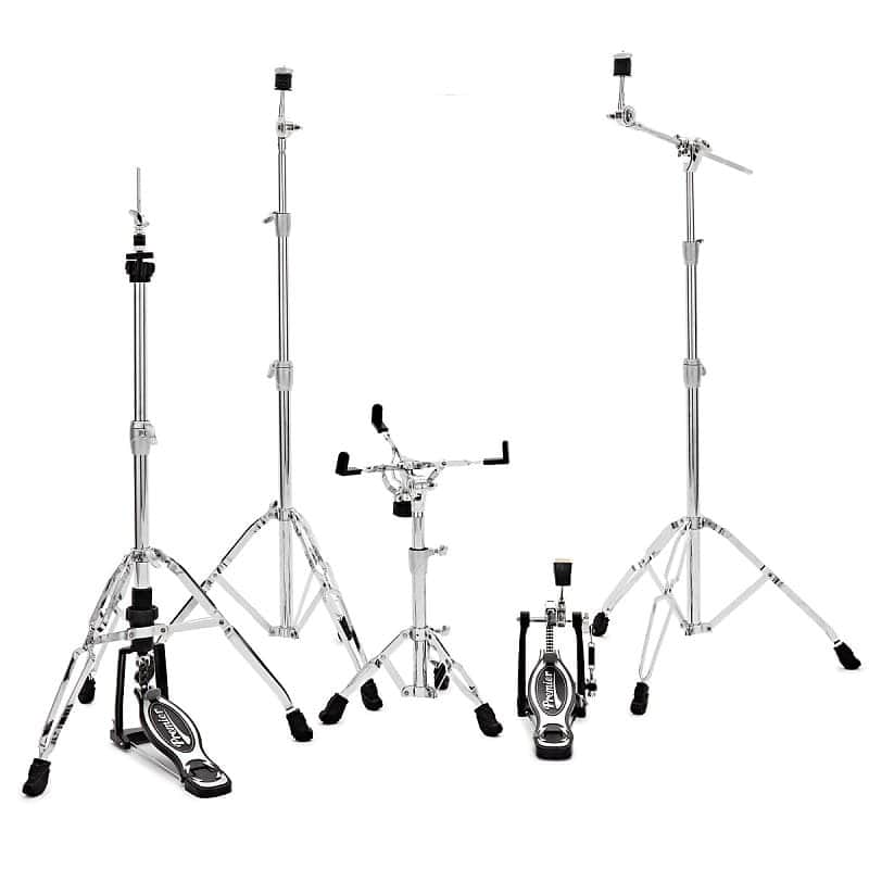 Premier 5889 4000 Series Complete 5 Piece Double Braced Drum Hardware Pack image 1
