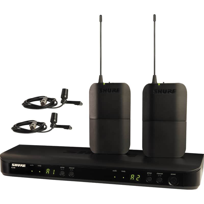 Shure BLX188/CVL Dual-Channel Wireless Lavalier Microphone System image 1