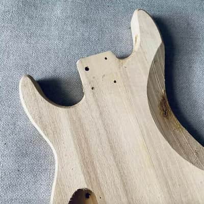Unfinished Basswood 7 String DIY Guitar Body image 7