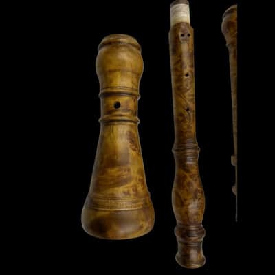 Professional German Baroque style Oboe A-415HZ, Solid Bird's eye wood oboe image 2