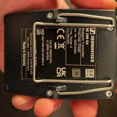 Sennheiser SK 100 G4 Bodypack Transmitter (A-Band) image 3