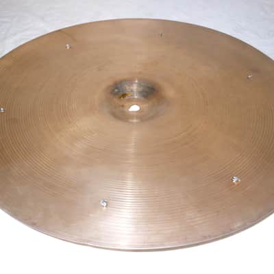 Vintage 1967 Zildjian Matched Set of Cymbals 20" ride, 17" sizzle crash, 14" super-thin hi-hats image 11