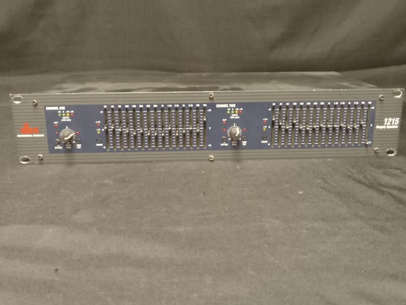DBX 1215 Dual-Channel 15-Band Graphic Equalizer - Black image 1
