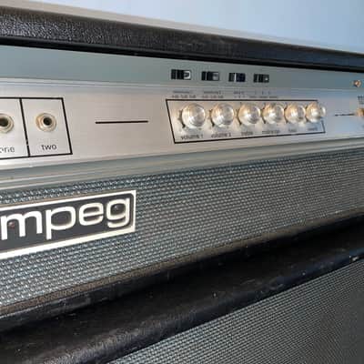 Ampeg V-4 100-Watt Guitar Head with Reverb 1970 - 1980 - Black image 1