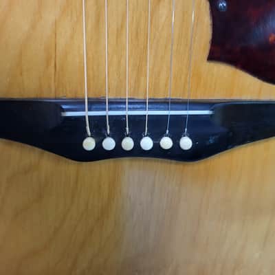 Vintage RARE 1970 Harmony H159 Dreadnought Birch Natural Neck Reset New Strings Pro Setup Original Soft Shell Case image 3