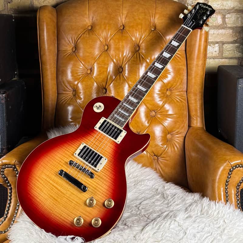 2020 Epiphone Les Paul Standard 50s Heritage Cherry Sunburst Electric Guitar W/ Roadrunner Gigbag! image 1