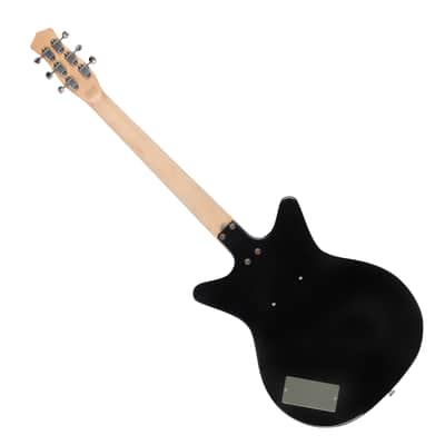Danelectro Convertible, Black - Hollowbody w/ Lipstick Single Coil & Piezo for Electroacoustic Tone! image 3
