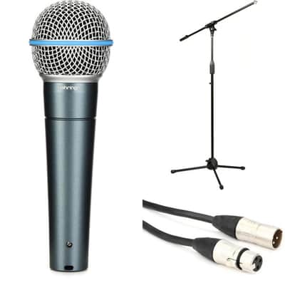 Behringer BA 85A Handheld Dynamic Vocal Microphone with Stand and Cable image 2