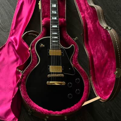 2001 Gibson Les Paul Custom Ebony 4,2kg with Original Case image 2
