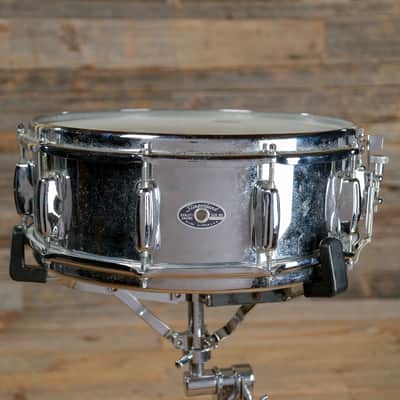 Slingerland No. 142 Festival Model 5x14" 10-Lug Chrome Over Steel Snare Drum 1970s
