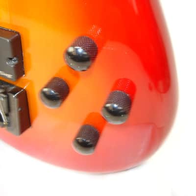 1998 Spector NS-2000/4 NS-2000 4-String Electric Bass Guitar, Cherry Sunburst image 7