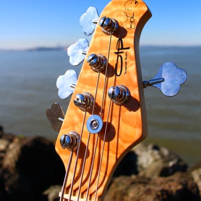 OLP Tony Levin Signature 5-String Bass  Flamed Natural image 15