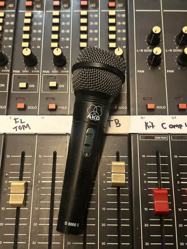 AKG D8000 S Hypercardioid Dynamic Microphone 2000s - Black image 1