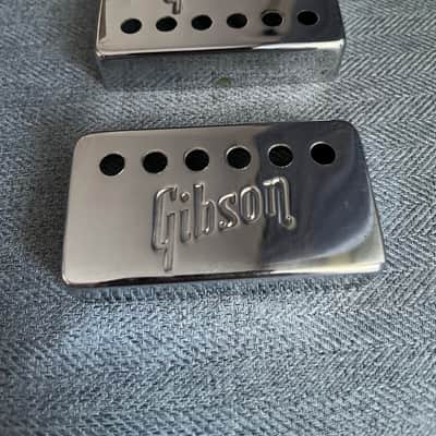 Gibson Embossed pickup covers 1972. - Chrome image 2