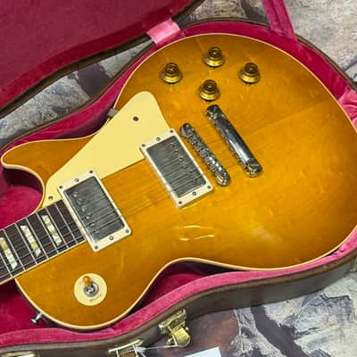 Gibson Custom Shop '58 Les Paul Standard Reissue Plain Top Lemon Burst VOS New Unplayed Auth Dlr 8lbs8oz #445 image 7