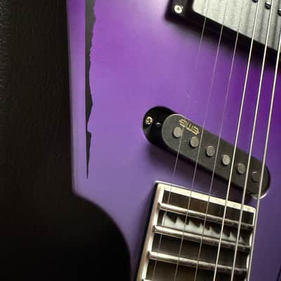 ESP E-II Alexi Laiho Signature Ripped - Purple Fade Satin with Pinstripes image 12
