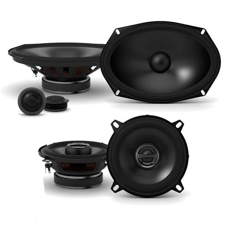 Alpine S-S69C S-Series 6x9-inch Component 2-Way Speakers, a pair of Alpine S-S50 S-Series 5.25-inch Coaxial 2-Way Speakers image 1