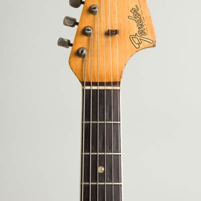 Fender  Jaguar Solid Body Electric Guitar (1965), ser. #105620, tweed hard shell case. image 5