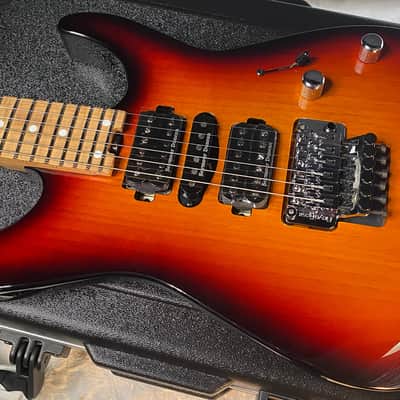 NEW ! Jackson Custom Shop Dinky HSH - Roasted Maple Neck & Fretboard - DK - 3-Tone Sunburst - Authorized Dealer - 7.5 lbs - G06672 image 10