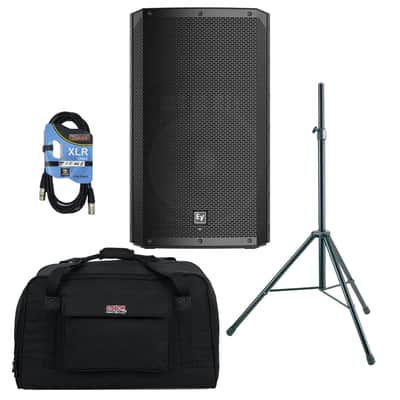 Electro-Voice ELX200-15P, Gator Tote12, Speaker Stand, XLR Cable Bundle image 1