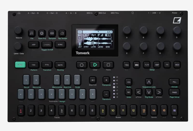 Elektron Tonverk 8-Voice Sampler 2025 - Present - Black image 1