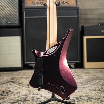 Ibanez Alpha A528 Multi-Scale 8-String Electric Guitar - Coral Mirage with Gig Bag image 7