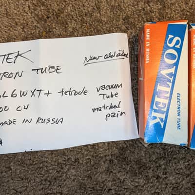 Sovtek vacuum tubes 6L6WXT+ tetrode 1980's image 3