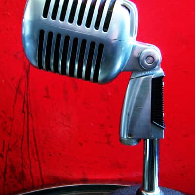Vintage early 1960's Shure 55S Unidyne dynamic cardioid microphone Multi Z w cable Elvis 55 55SW 556S image 12