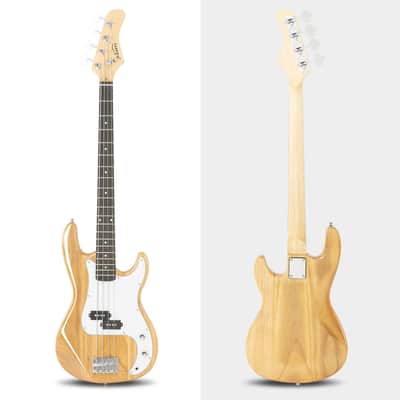 Glarry GP Electric Bass Guitar Burlywood w/ 20W Amplifier image 2