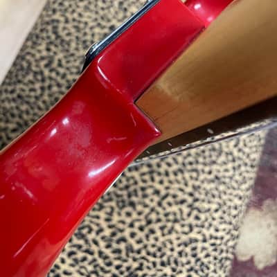 Oscar Schmidt Eastwood S-Type Electric Guitar 90's - Red image 10