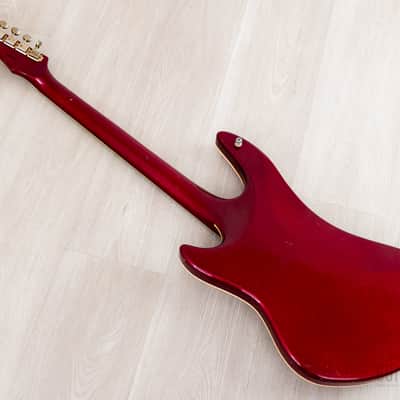 1982 Guyatone Sharp 5 LG-1200 Vintage Guitar Metallic Red, Sharp Five image 13