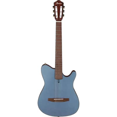 Ibanez FRH10N 6 String Acoustic Electric Guitar - Indigo Blue Metallic Flat image 2