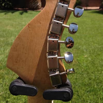 Bender / Brian Eastwood Distortacaster  Bubblegum Pink/Blue Electric Guitar image 8