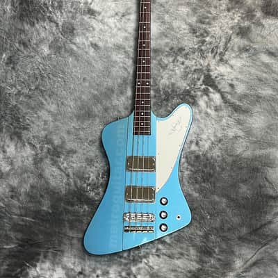 1976 Gibson Thunderbird Bass - Aged Pelham Blue Restoration image 7