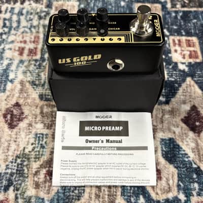 Mooer US Gold 100 British Style Dual Channel Preamp Guitar Effect Pedal! image 1