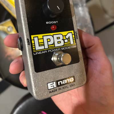 Electro-Harmonix LPB-1 Nano Linear Power Booster Preamp 2006 - Present Black / Yellow / Gray image 1