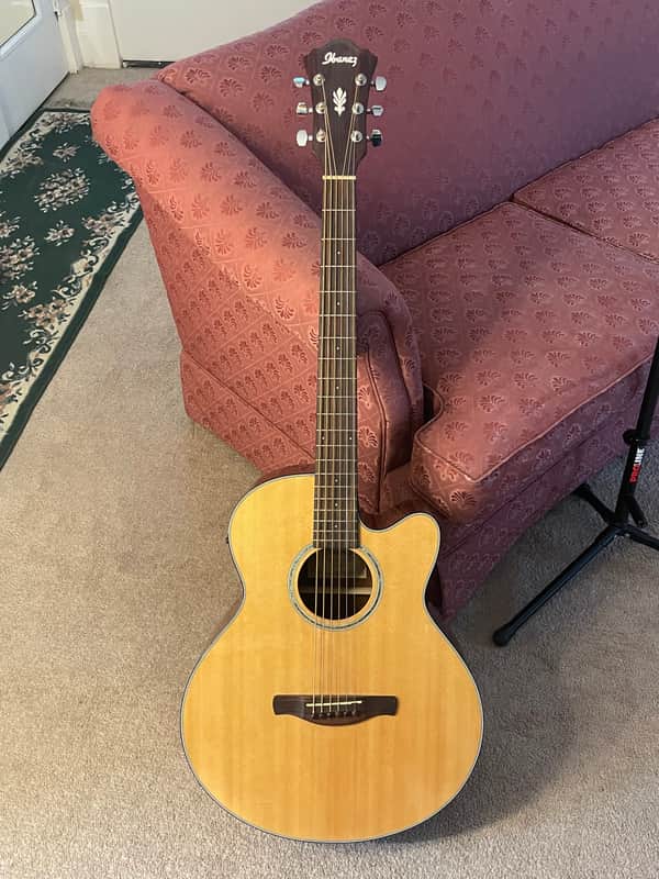 Ibanez AELBT1NT AE Series Acoustic-Electric Guitar 2010s - Natural image 1