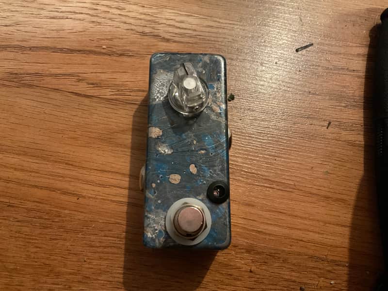 Boutique Clean Boost Mini Pedal Blue silver swirl Free shipping! image 1