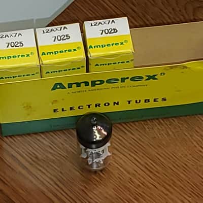 Amperex 12ax7 / 7025 NOS/NIB Military Grade (3) tube lot image 2