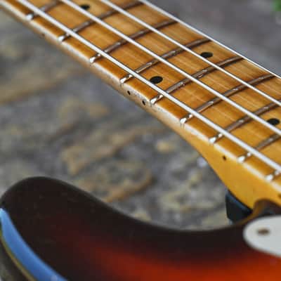 Fender Custom Shop 1958 Precision Bass® Relic® - Super Faded Aged Chocolate 3-Color Sunburst image 14