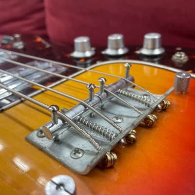 Teisco Style 2 Pickup Vintage Japanese Bass - Tobacco Sunburst image 3