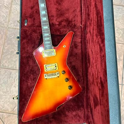 1983 Ibanez Destroyer II DT500CS – MIJ FujiGen – Cherry Sunburst Flame Top – X Series – Vintage Explorer image 19