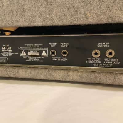 Fender M-80 Pro Red Knob Guitar Amp Head 1990s image 9