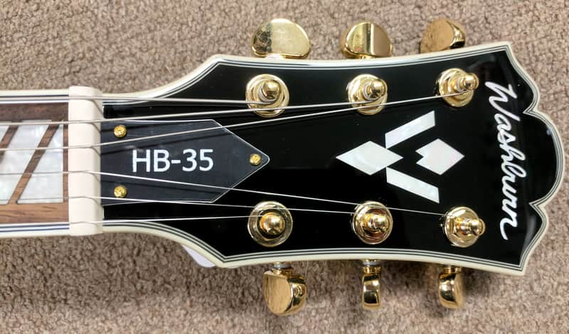 Washburn HB35 Semi-Hollowbody Electric Guitar, Maple Top, | Reverb