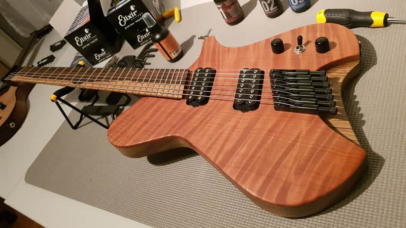 Oakland Axe Factory OXC 7 *SOLID Ebony Neck* Headless image 1