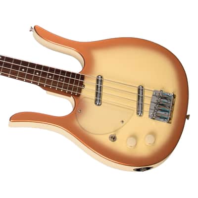 Jerry Jones LEFTY Longhorn Bass - Copperburst - Short Scale Electric Bass Guitar - USED! image 3