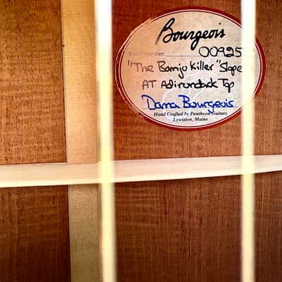 Bourgeois Banjo Killer Slope Shoulder Dreadnought - Sitka Spruce Top - Mahogany Back and Sides - OHSC image 8